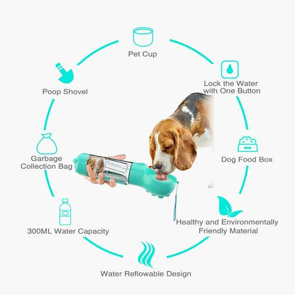 3 In 1 Dog Water Bottle